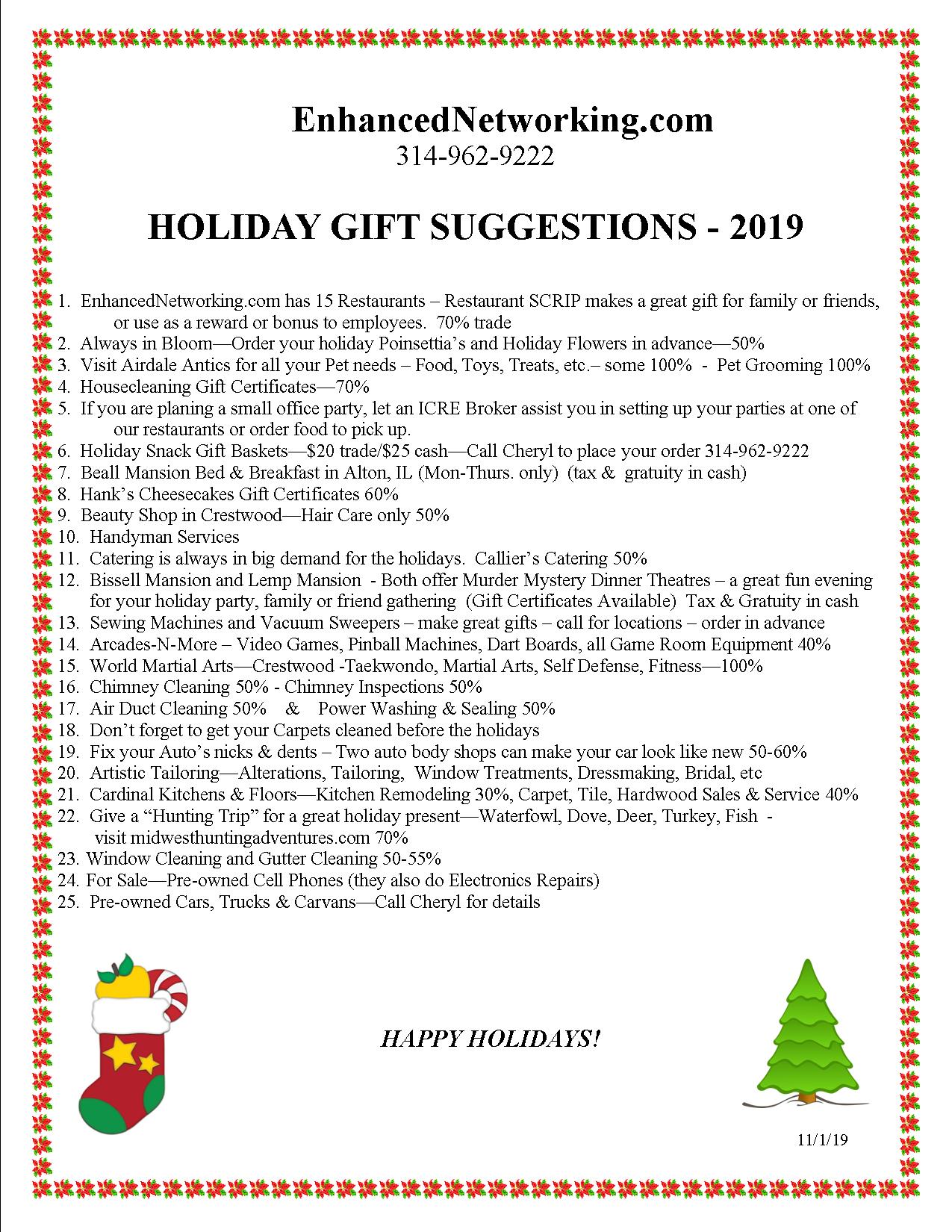 holiday GIFTSUG